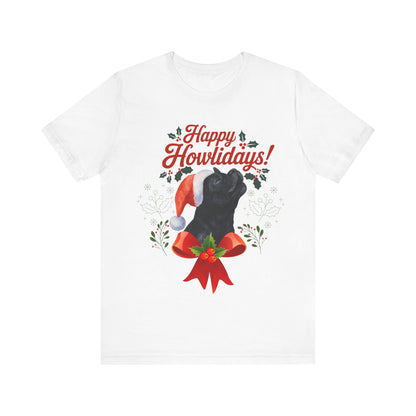 Black French Bulldog Happy Howlidays TShirt