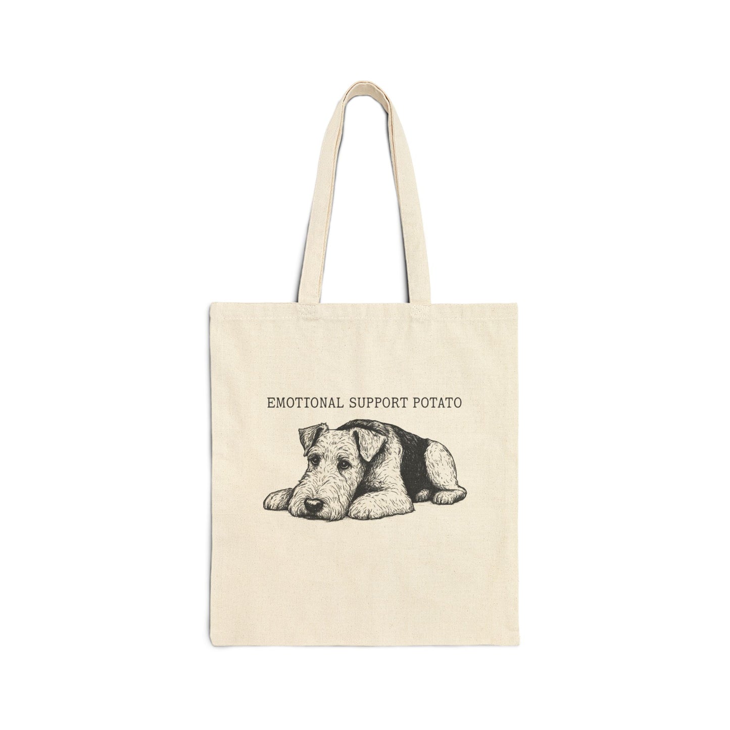 Airedale Terrier Emotional Potato Tote Bag