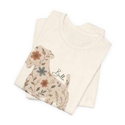 Airedale Terrier Floral Silhouette TShirt