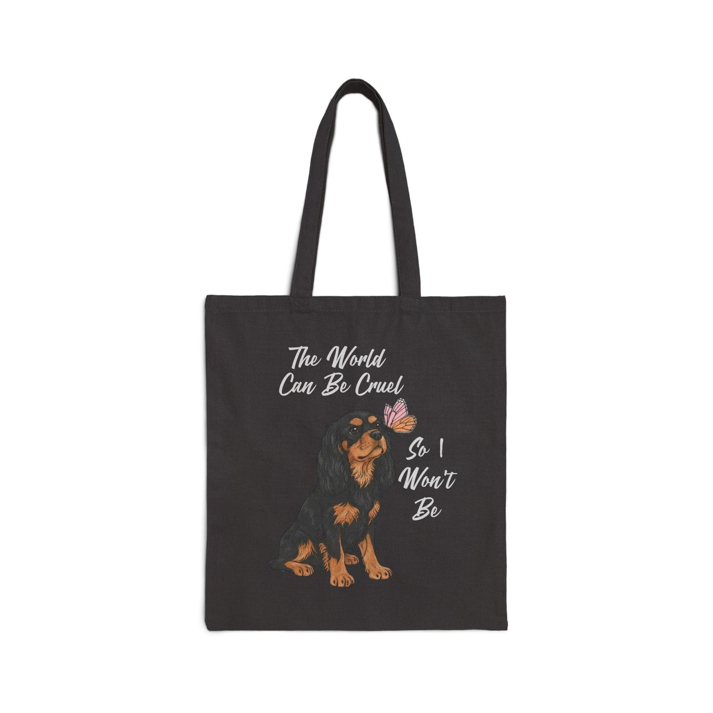 Cruel World Black Tan Cavalier Tote Bag
