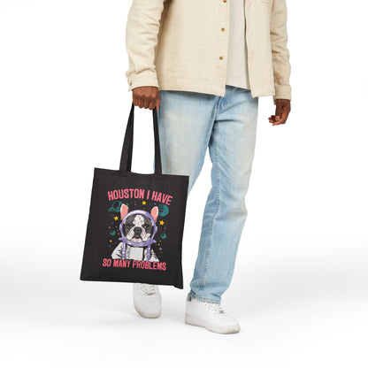 Piebald Frenchie Houston Space Tote Bag