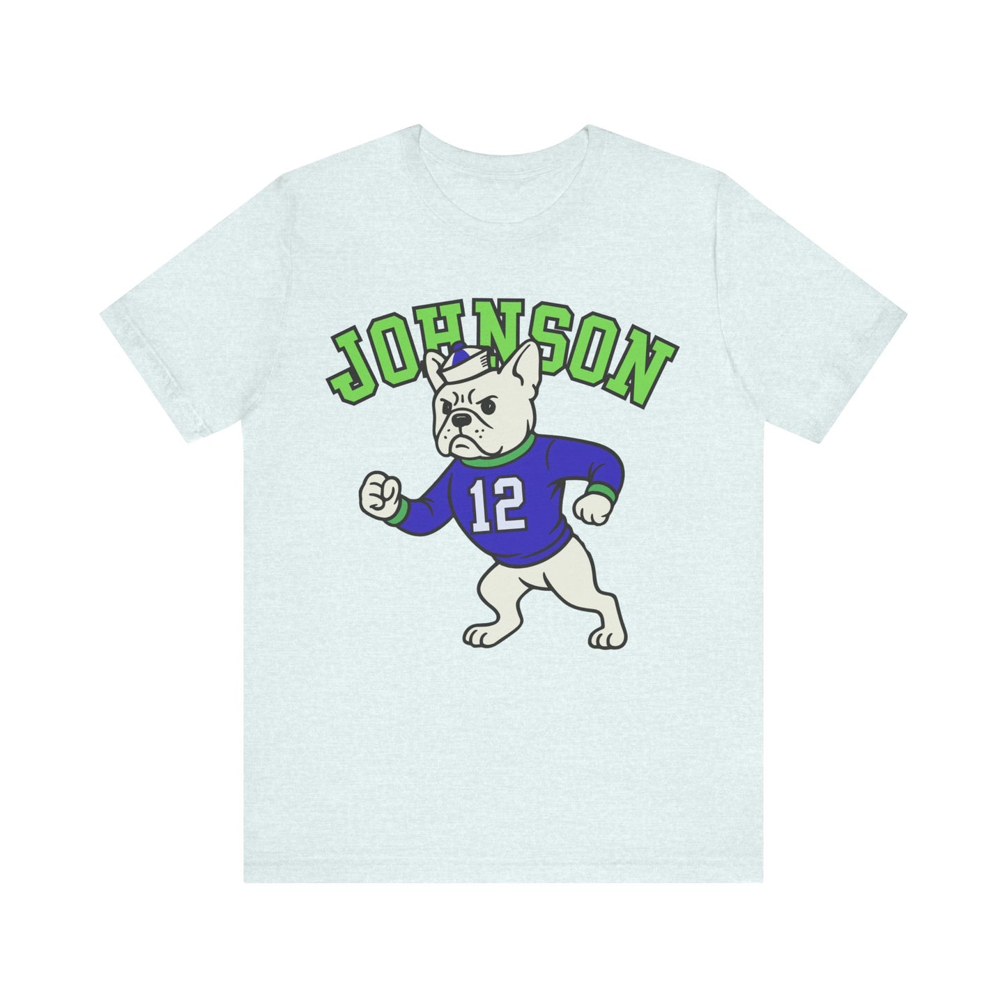 White Frenchie College Mascot TShirt