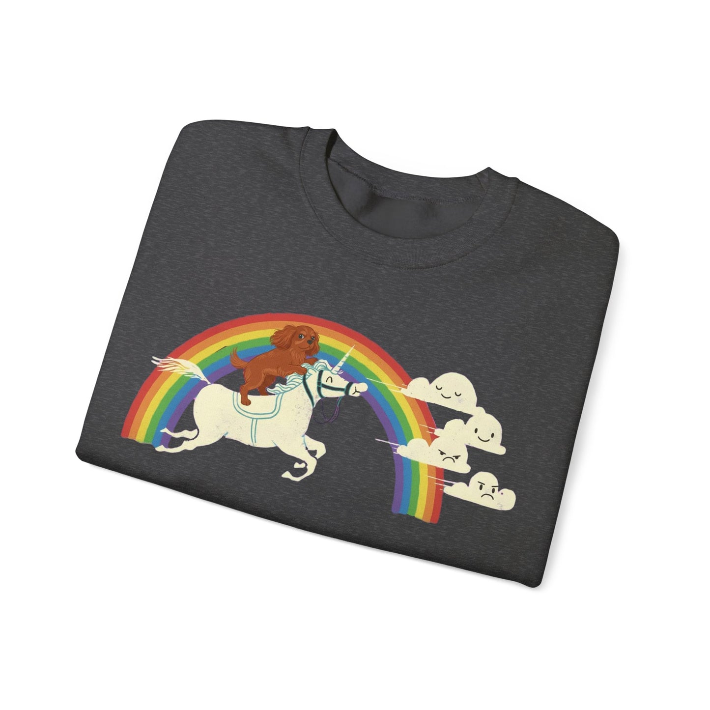 Rainbow and Unicorn Ruby Cavalier Sweatshirt