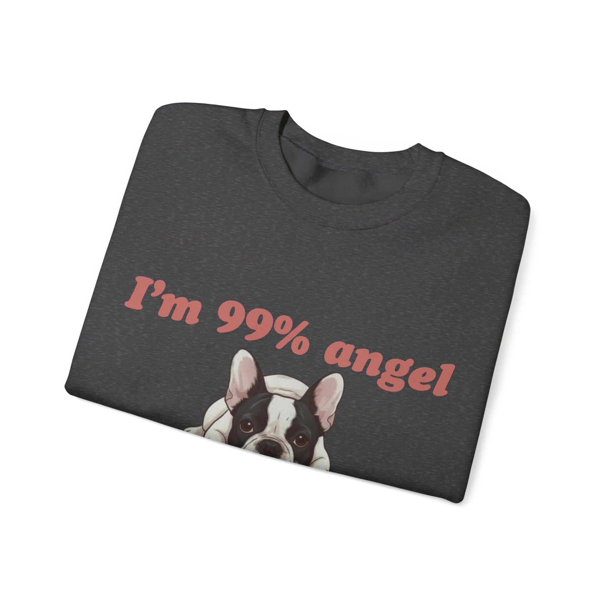 Piebald Frenchie Angel 99% Sweatshirt