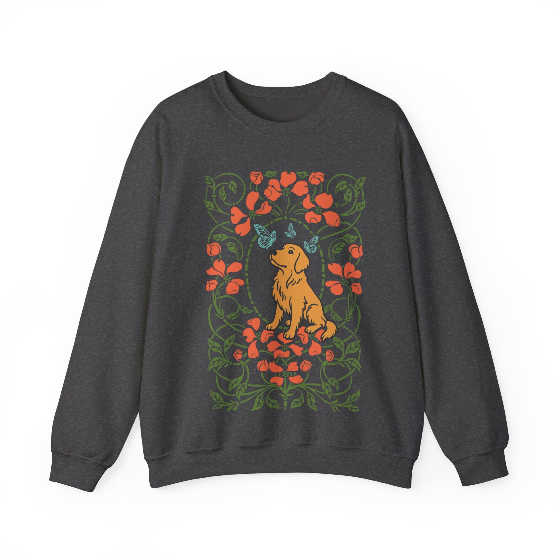 Golden Retriever Butterfly Frame Sweatshirt