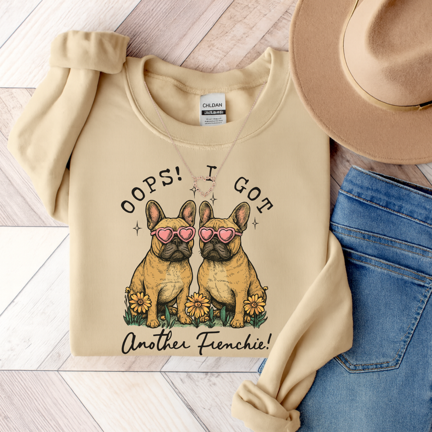 Fawn Frenchie Oops Sweatshirt