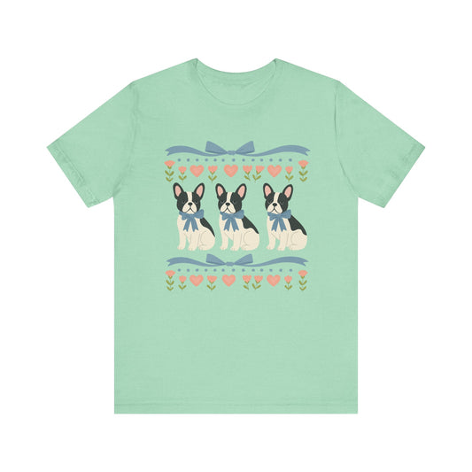 Piebald French Bulldog Grandma TShirt