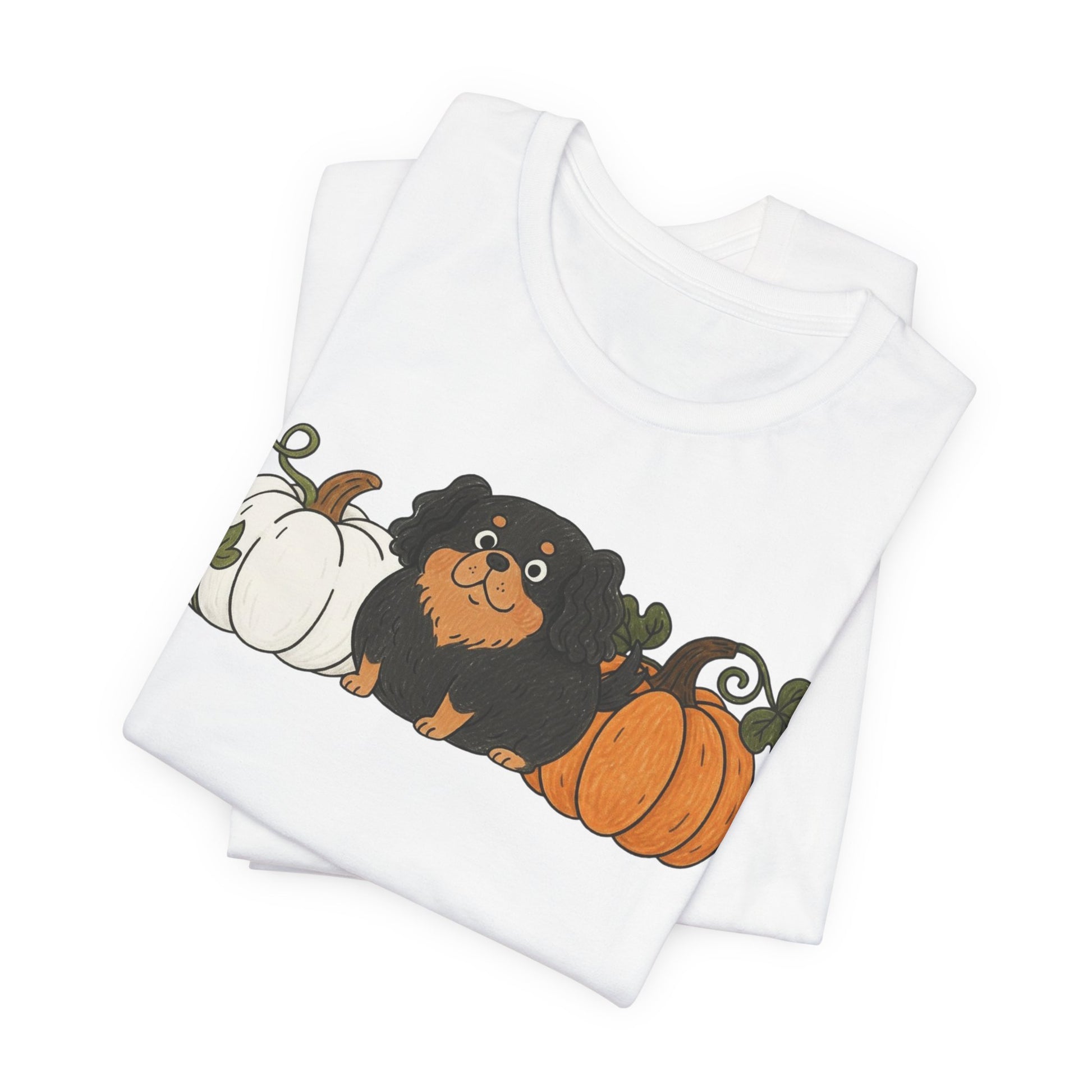 Black Tan Cavalier Pupkin Unisex Tshirt