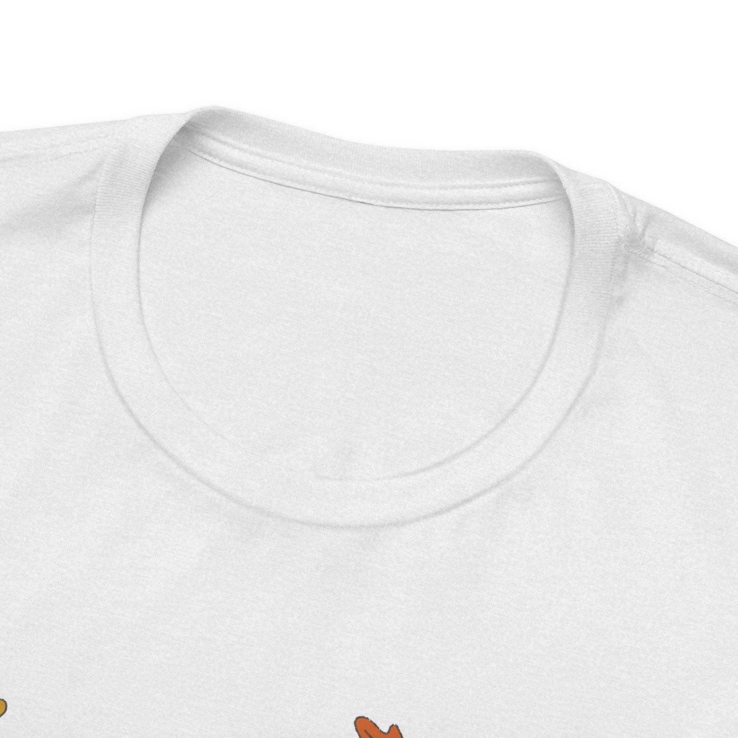 White Frenchie Chasing Leaves TShirt