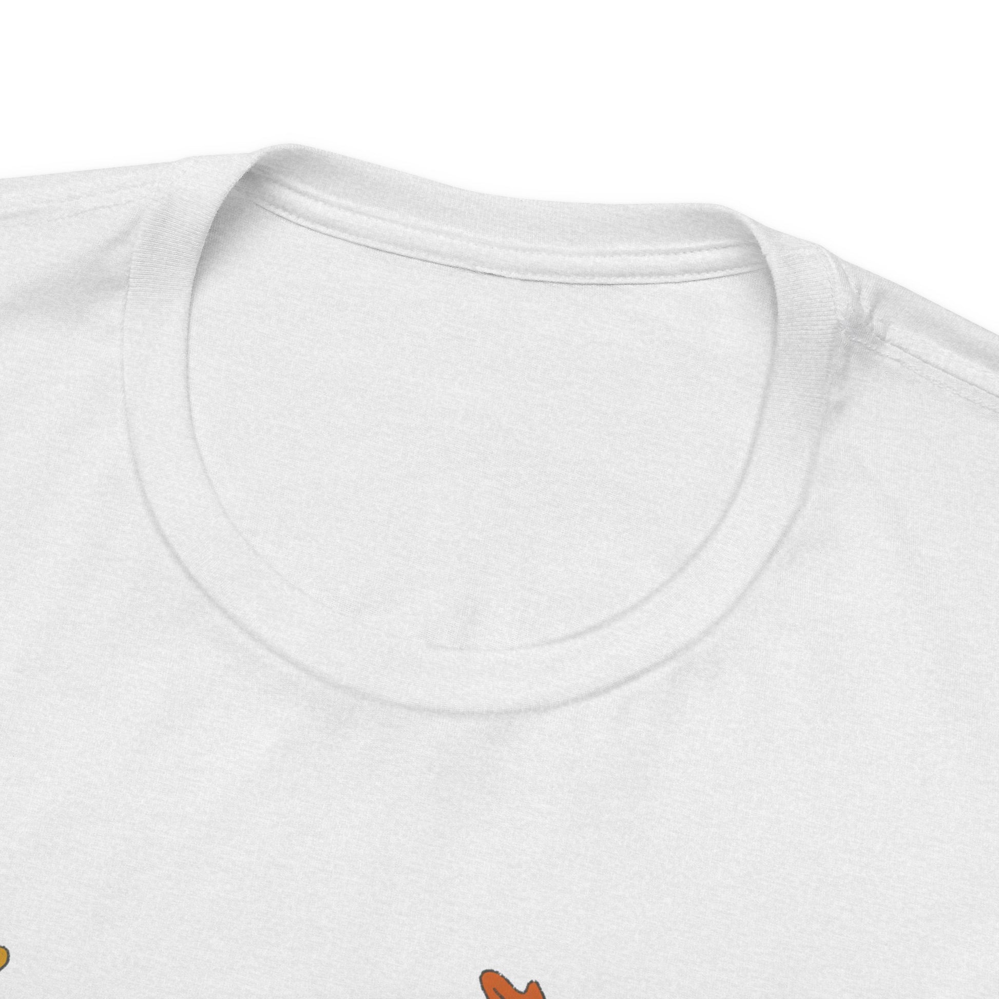 White Frenchie Chasing Leaves TShirt