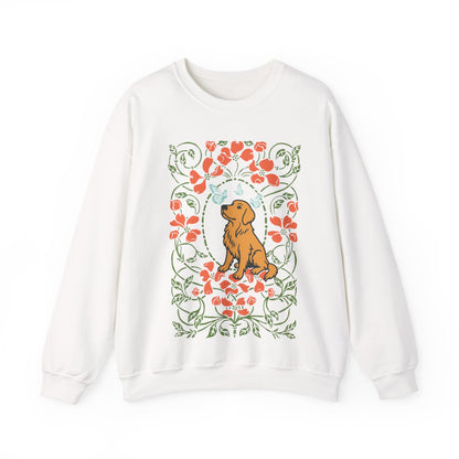 Golden Retriever Butterfly Frame Sweatshirt