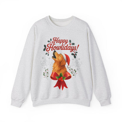 Golden Retriever Happy Howlidays Sweatshirt