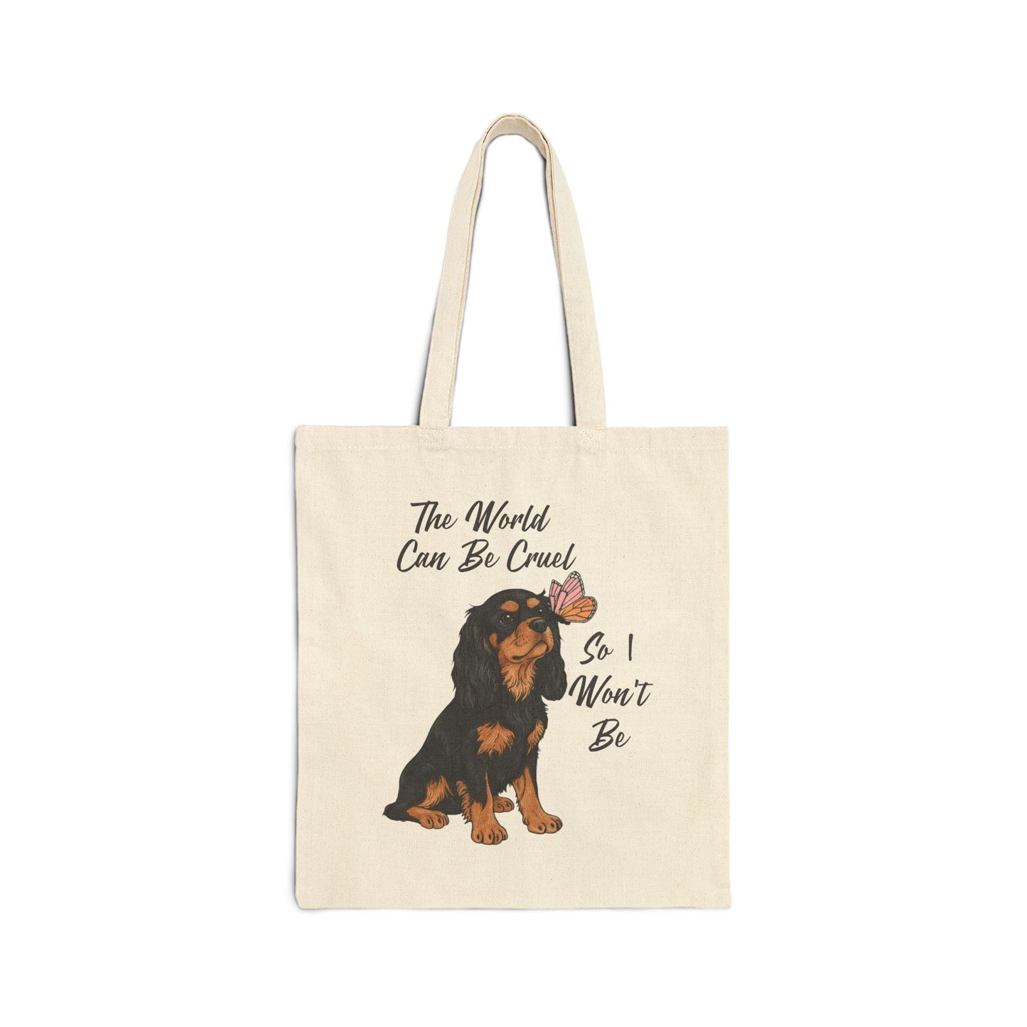 Cruel World Black Tan Cavalier Tote Bag
