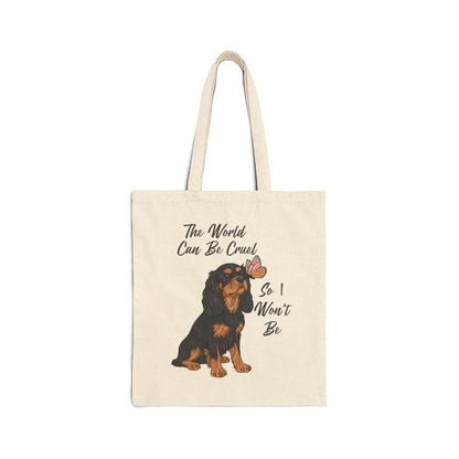 Cruel World Black Tan Cavalier Tote Bag