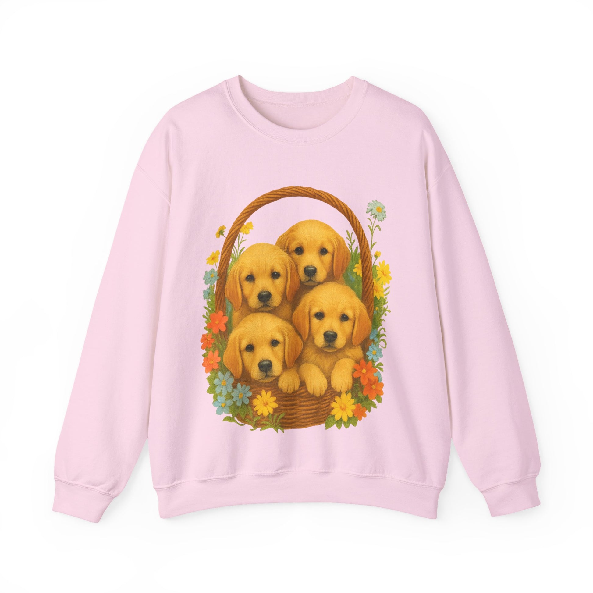 Puppy Basket Golden Retriever Sweatshirt