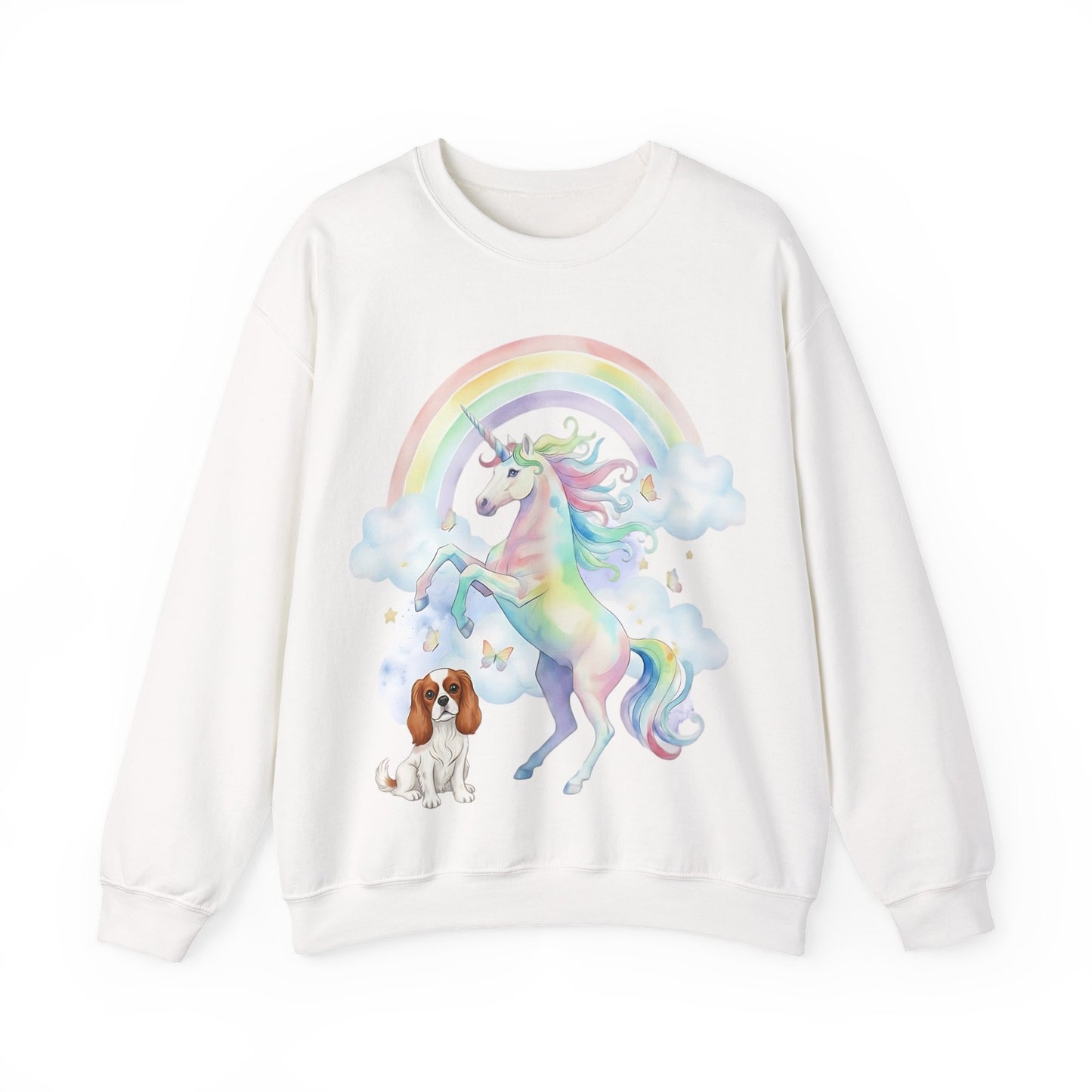 Blenheim Cavalier Watercolor Unicorn Sweatshirt