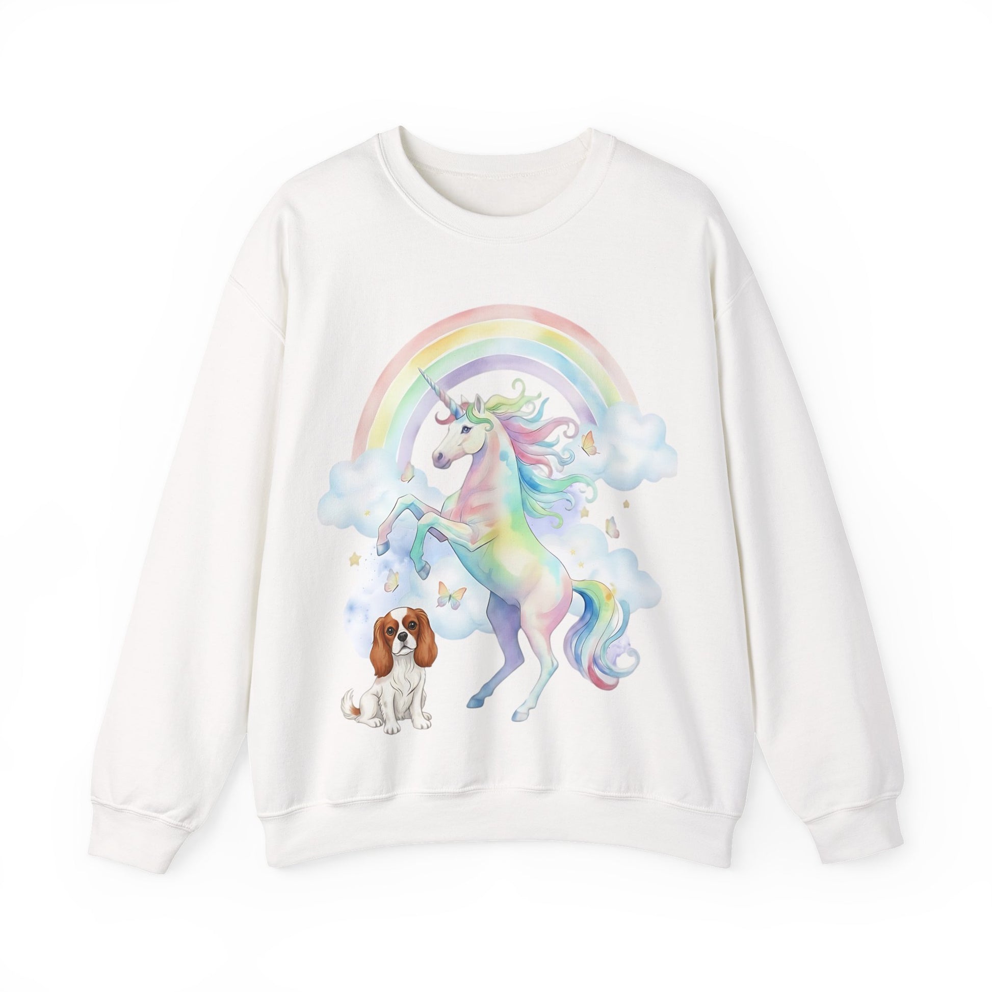 Blenheim Cavalier Watercolor Unicorn Sweatshirt