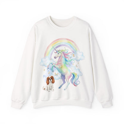 Blenheim Cavalier Watercolor Unicorn Sweatshirt
