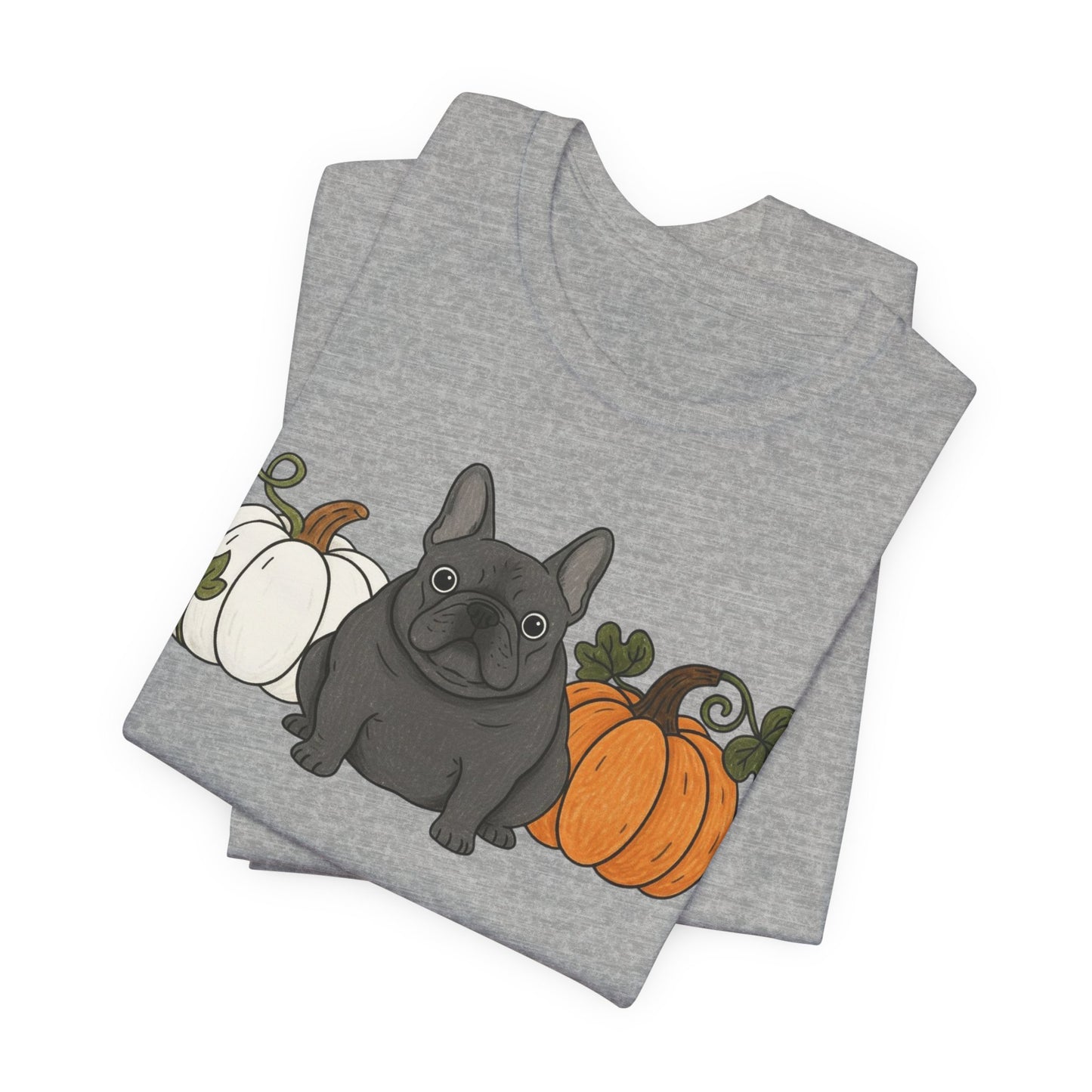 Black Frenchie Pupkin Unisex Tshirt