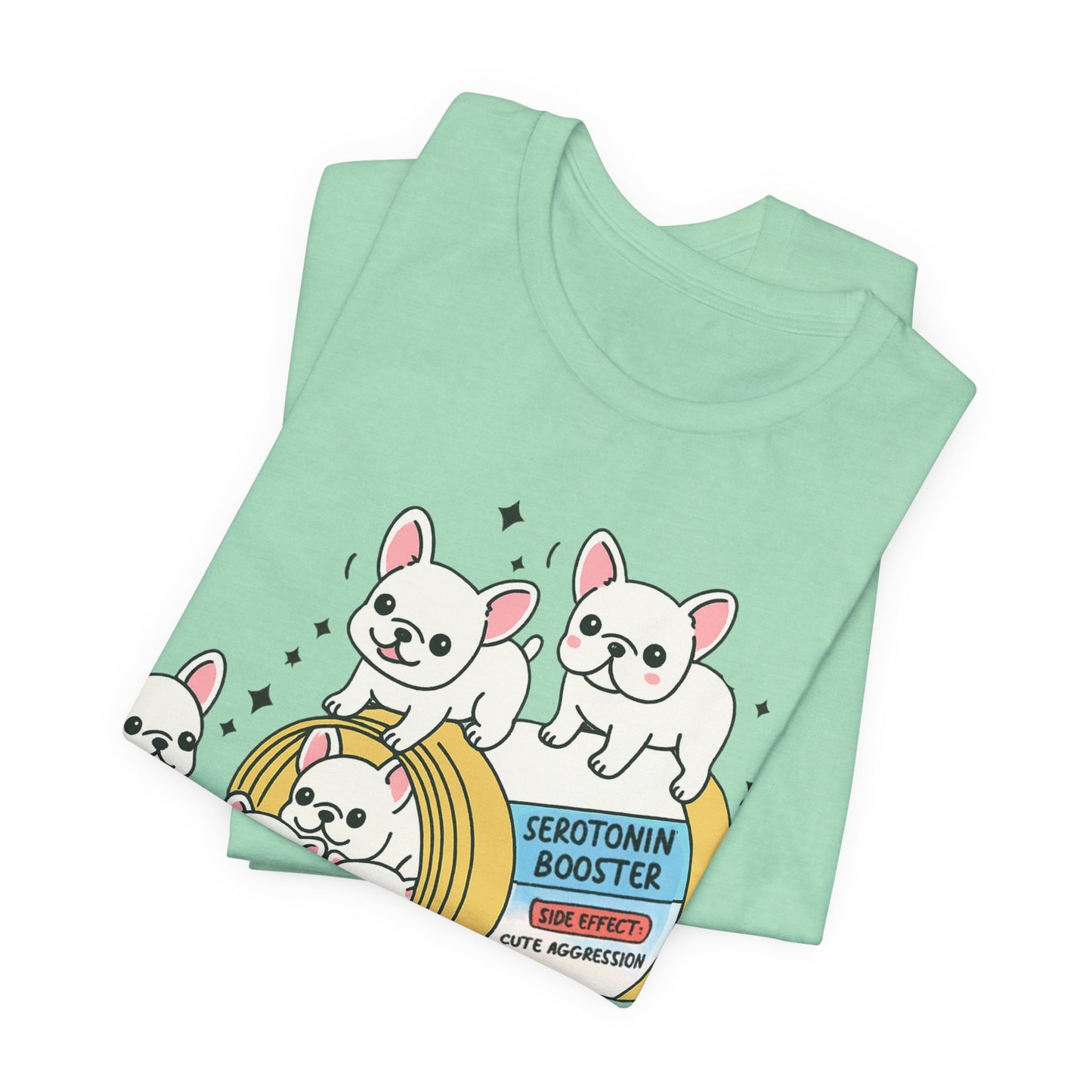 Serotonin Tee White French Bulldog