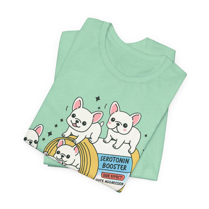 Serotonin Tee White French Bulldog