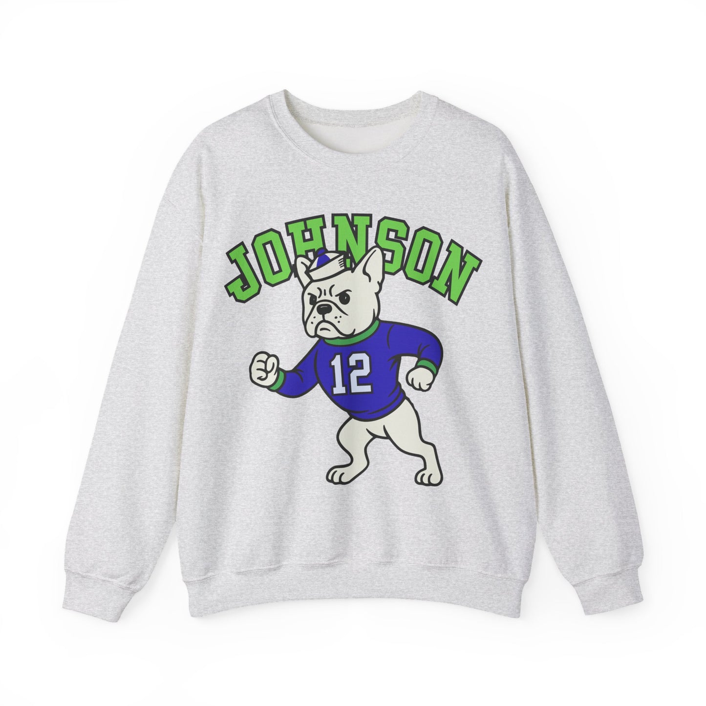 White Frenchie College Mascot Sweatshirt