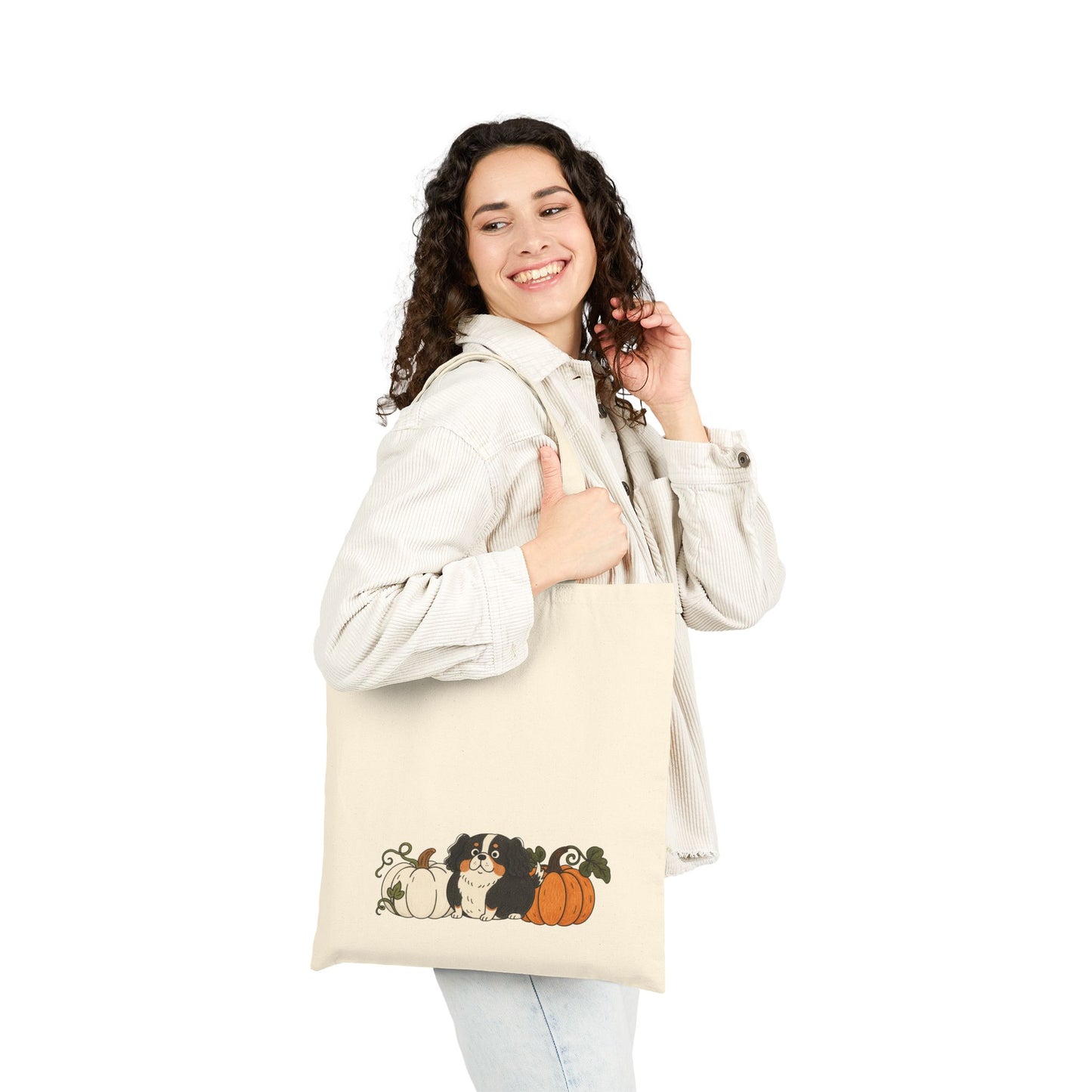 Tricolor Cavalier Pupkin Tote Bag