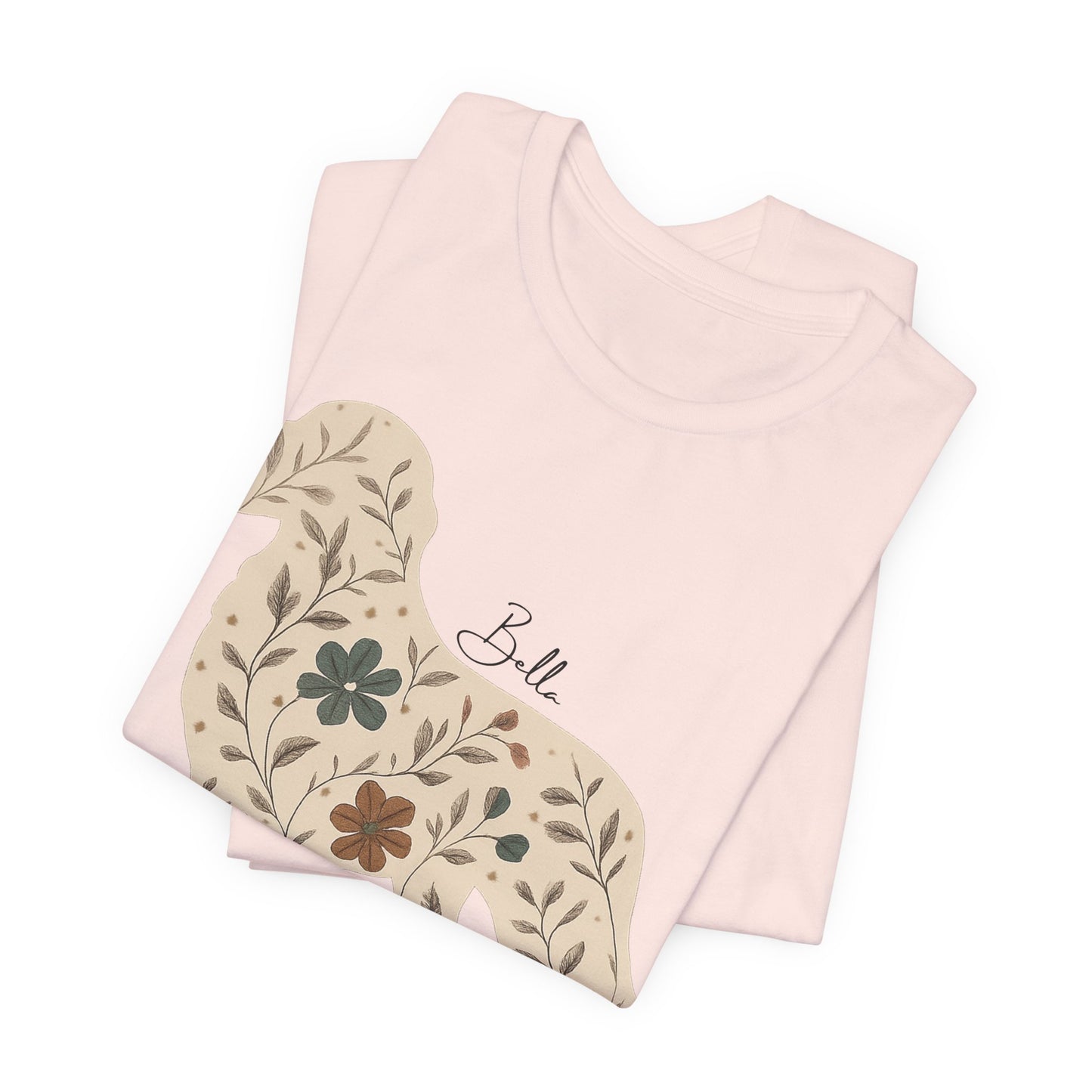Golden Retriever Floral Silhouette TShirt