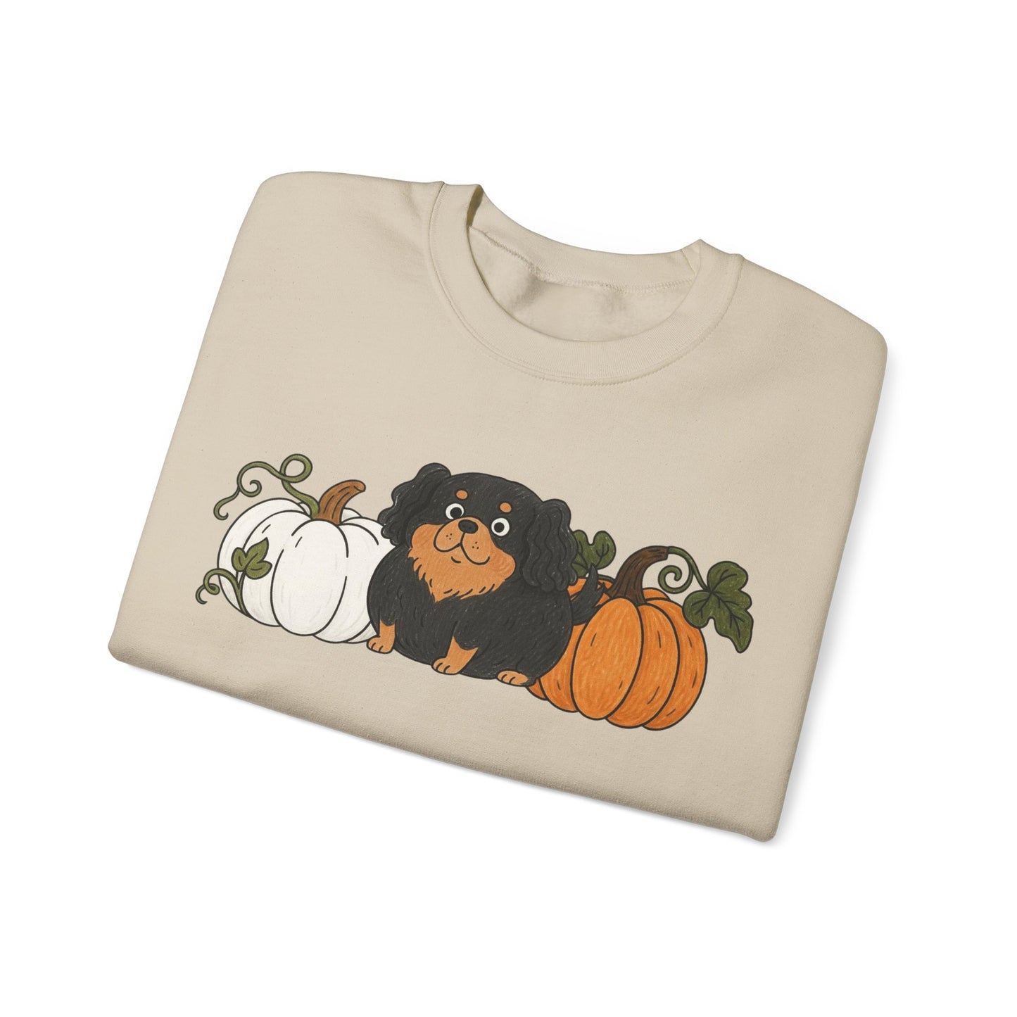 Black Tan Cavalier Pupkin Unisex Sweatshirt