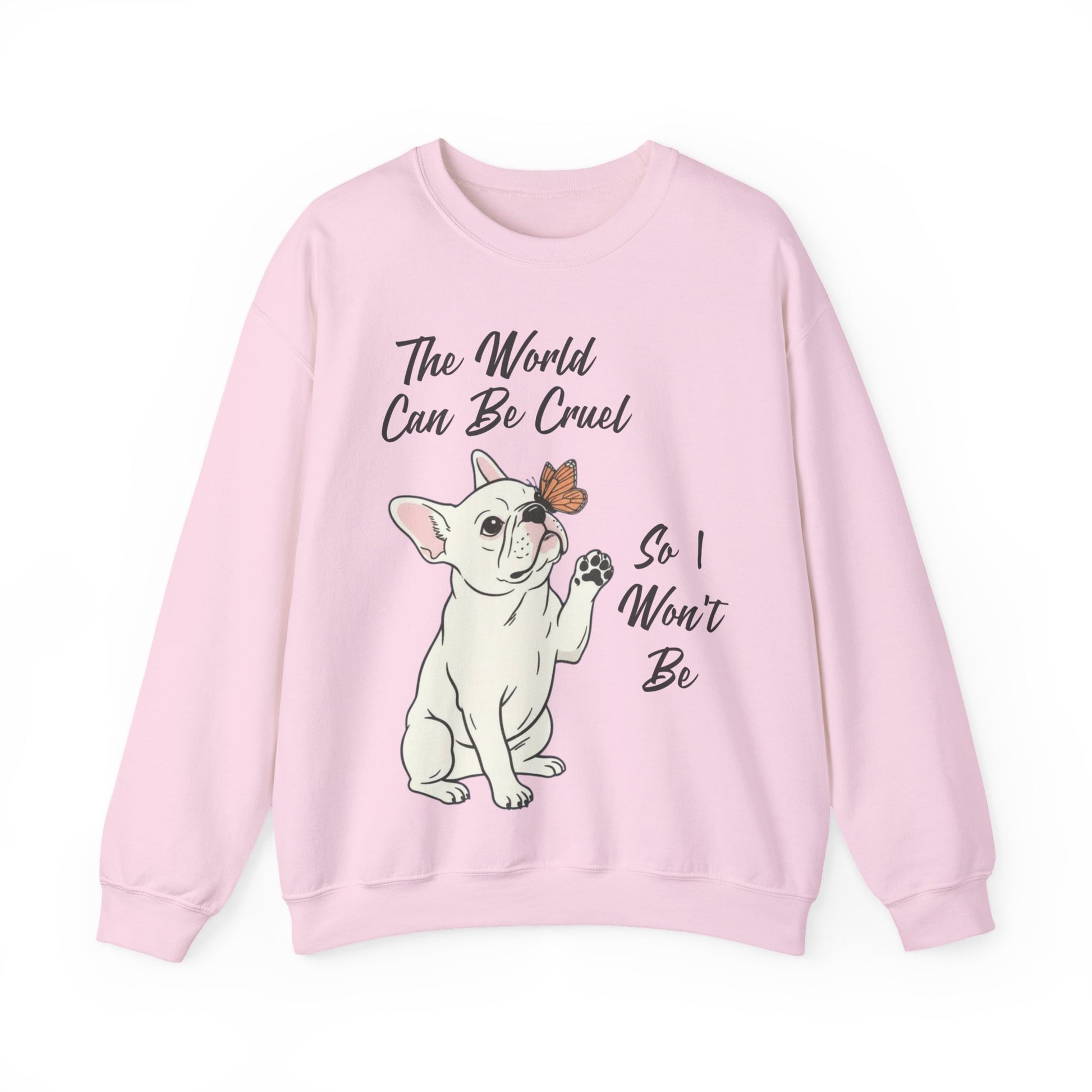 Cruel World White Frenchie Sweatshirt