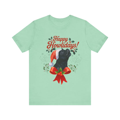 Black French Bulldog Happy Howlidays TShirt