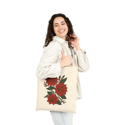 Ruby Cavalier Holiday Flower Sleeping Tote Bag