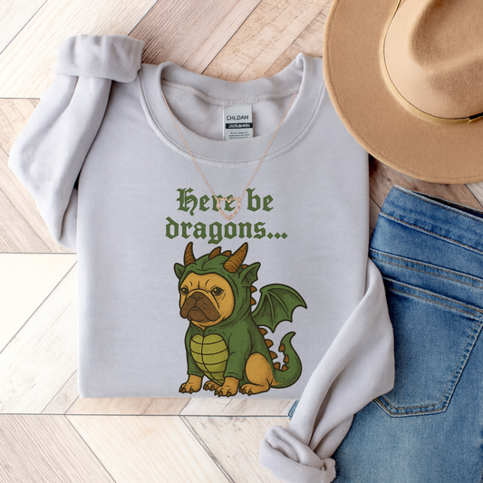 Fawn Frenchie Dragons Sweatshirt