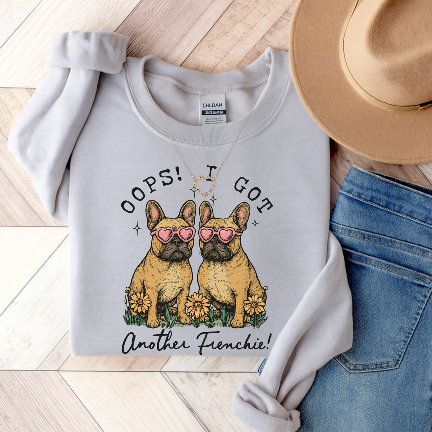 Fawn Frenchie Oops Sweatshirt