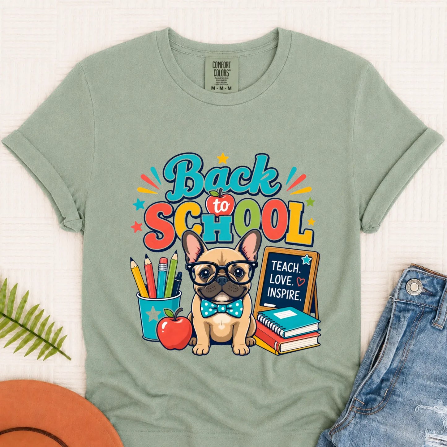 Custom Back to School Teacher Unisex Tshirt Bay