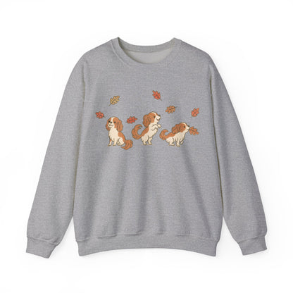 Blenheim Cavalier Chasing Leaves Sweatshirt