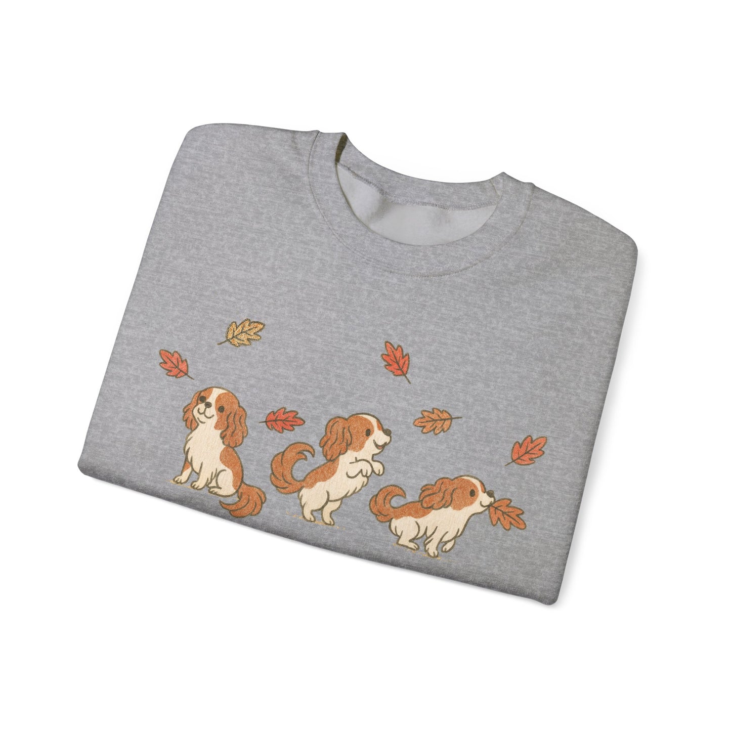 Blenheim Cavalier Chasing Leaves Sweatshirt