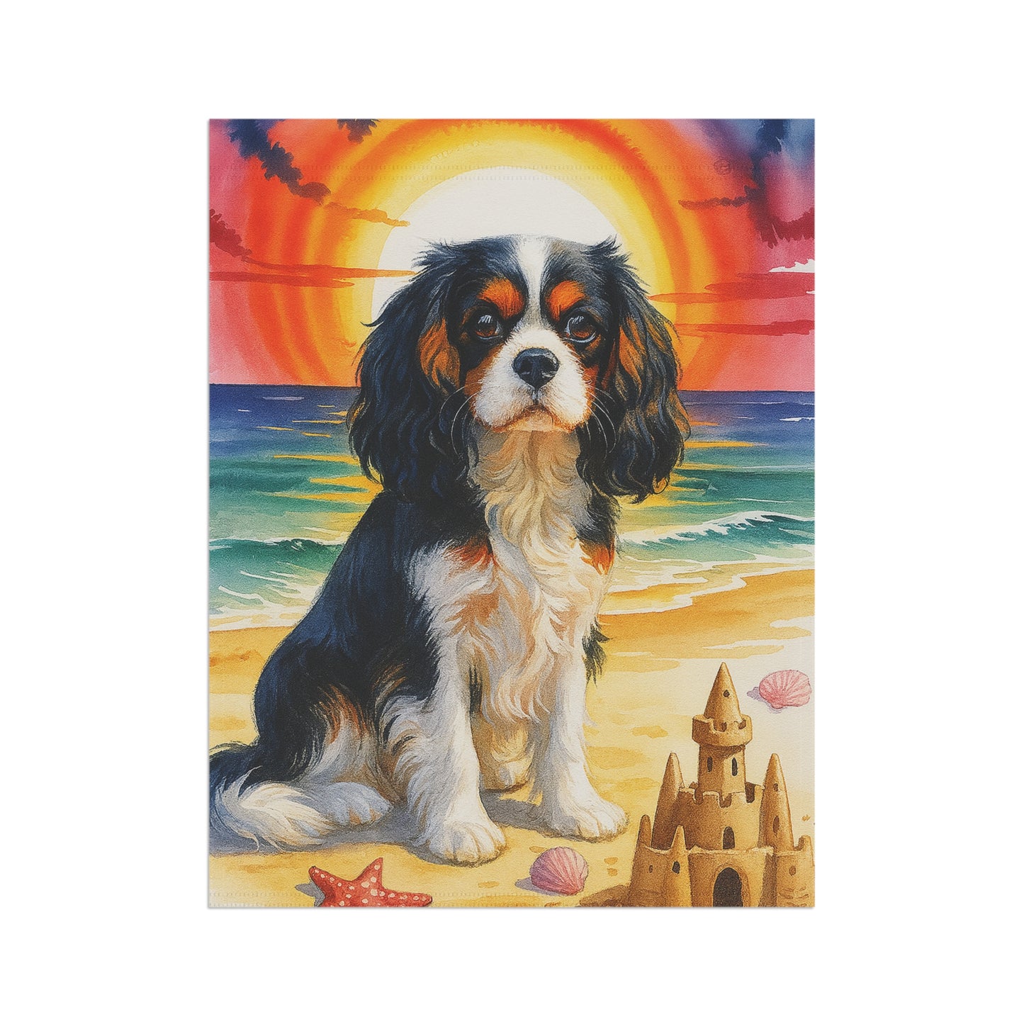 Tricolor Cavalier Beach Garden Flag
