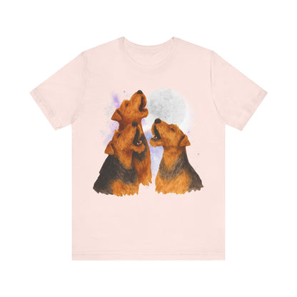 Airedale Terrier Howling TShirt