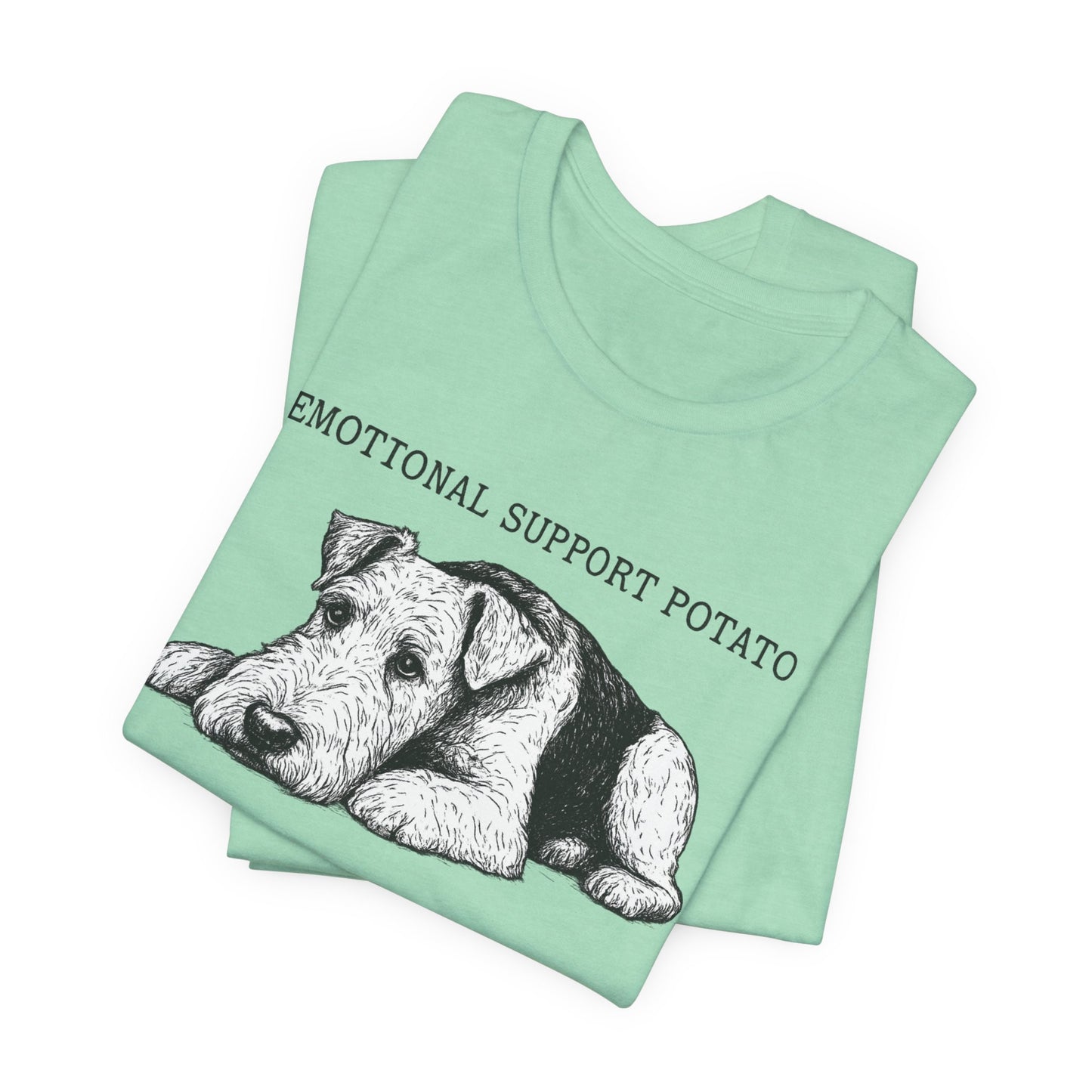 Airedale Terrier Potato Unisex Tshirt