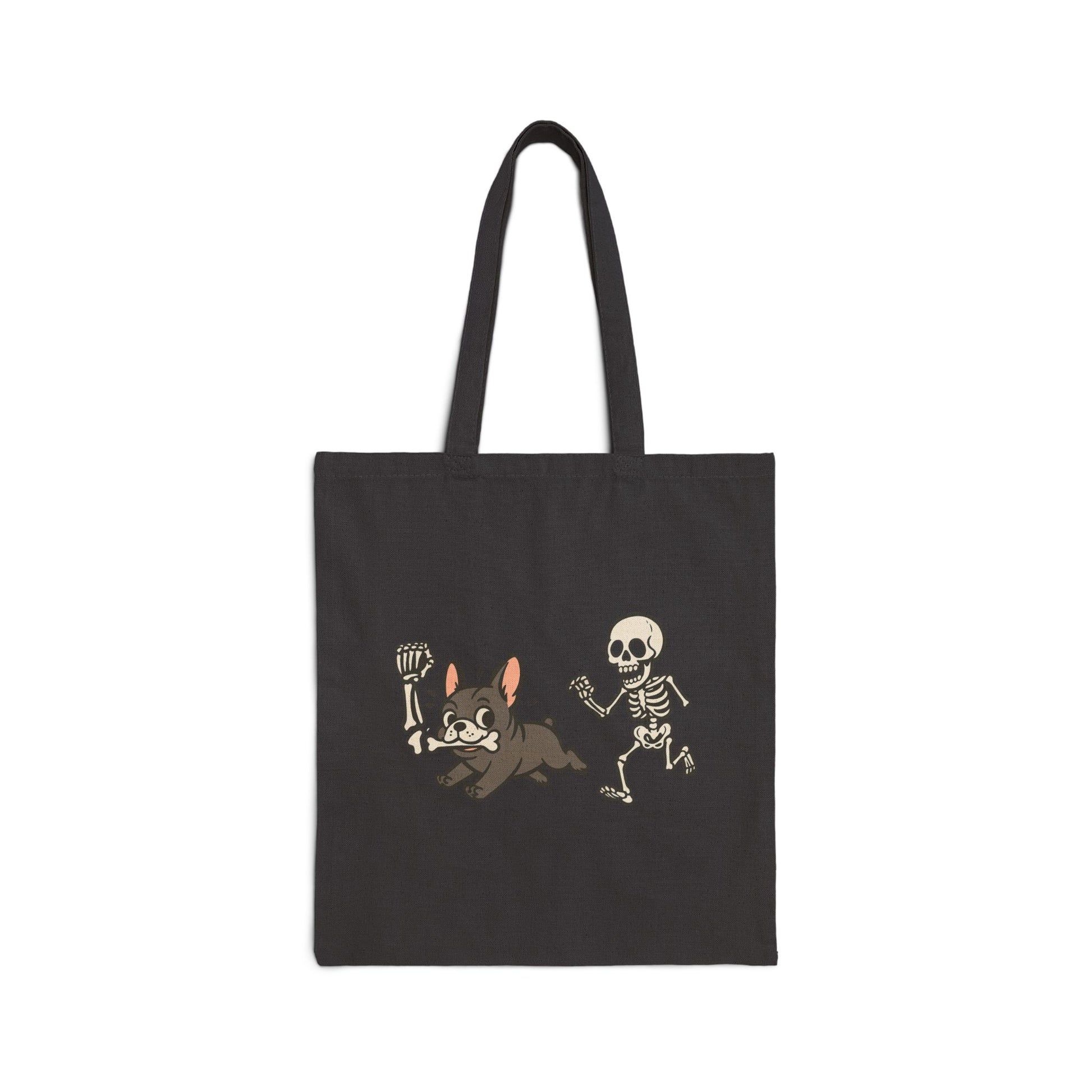 Black Frenchie Robber Tote Bag