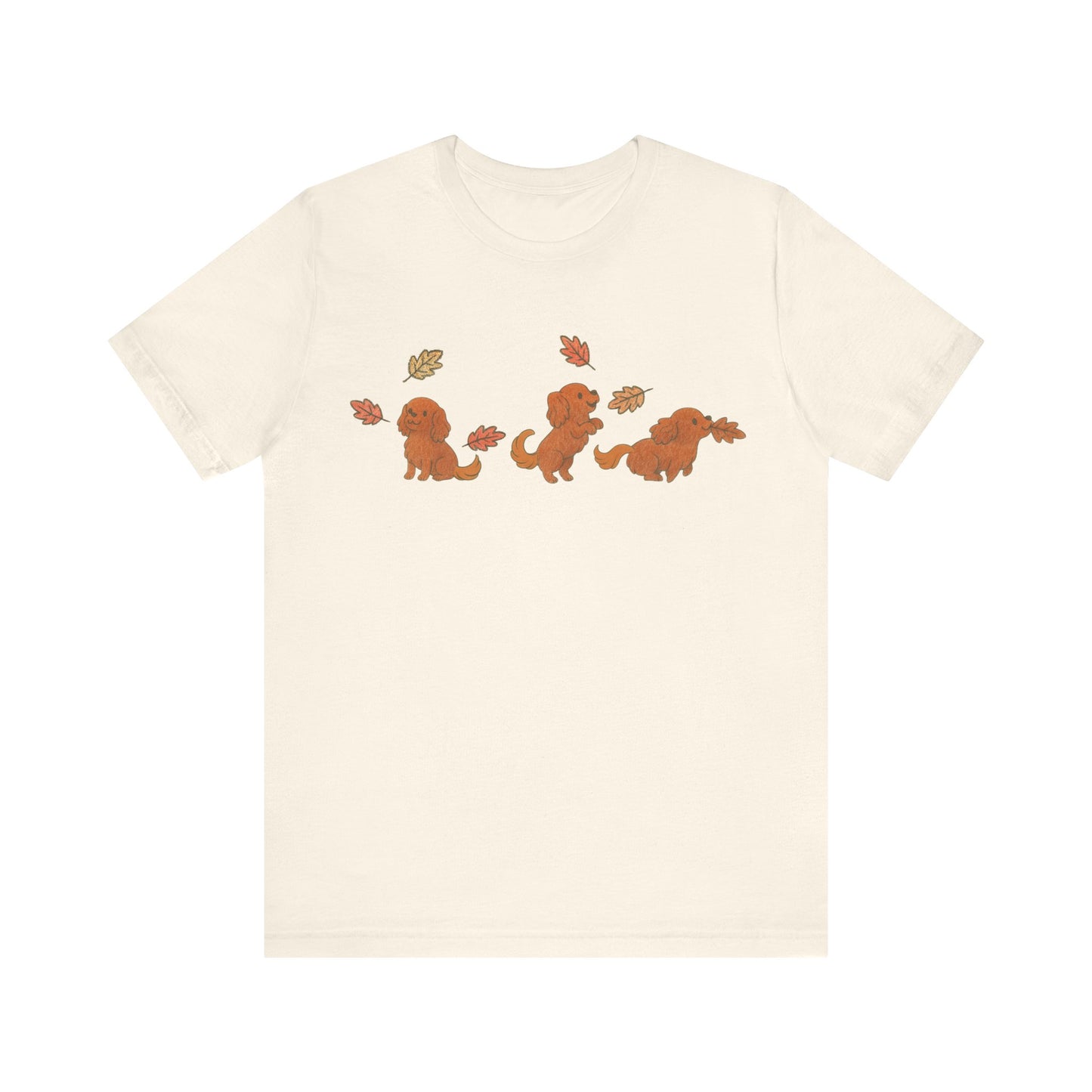Ruby Cavalier Chasing Leaves TShirt