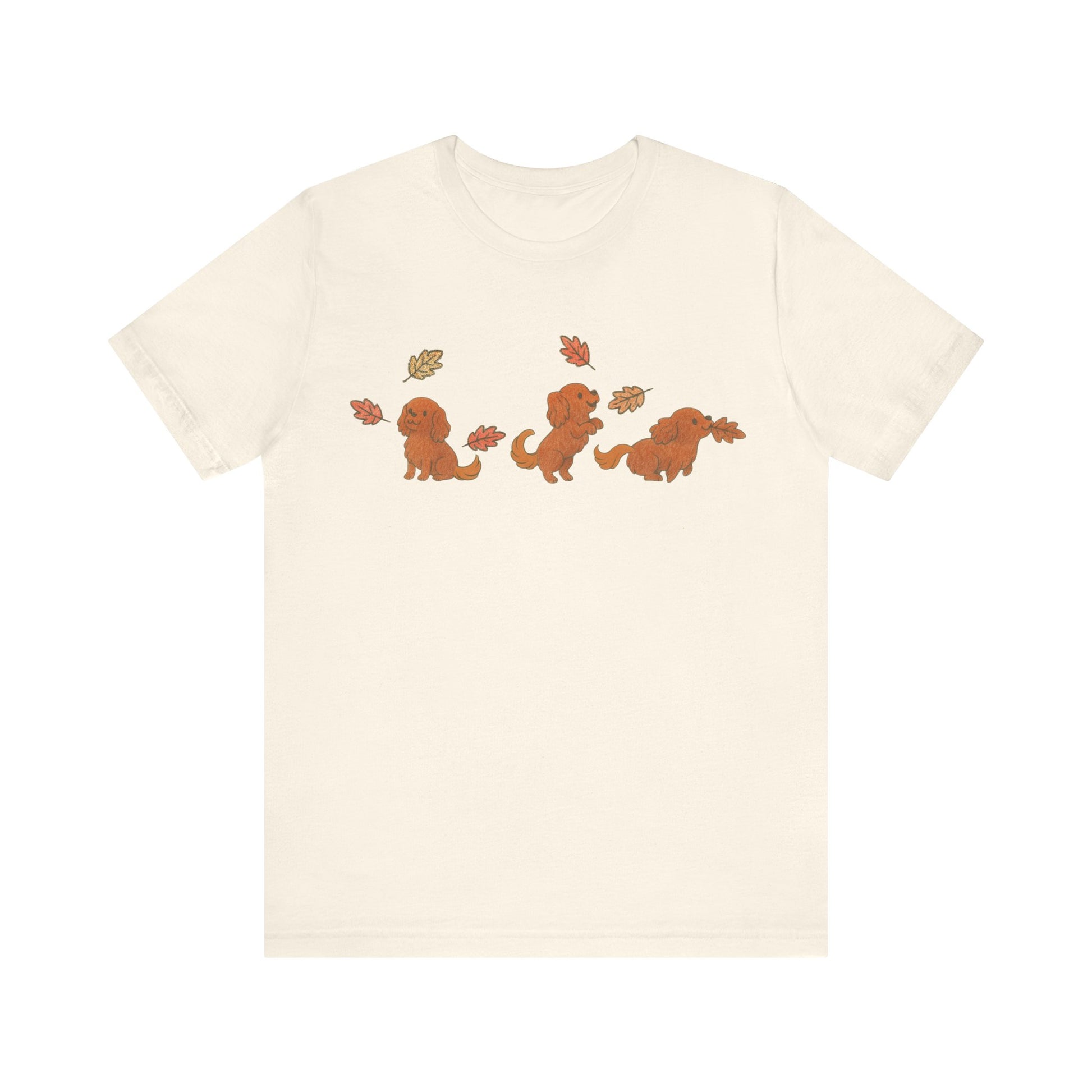 Ruby Cavalier Chasing Leaves TShirt