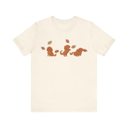 Ruby Cavalier Chasing Leaves TShirt