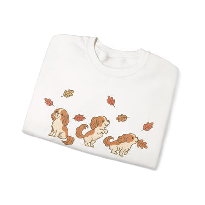 Blenheim Cavalier Chasing Leaves Sweatshirt