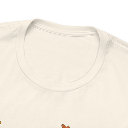 White Frenchie Chasing Leaves TShirt