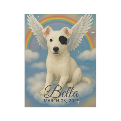 Custom Mutt Angel Garden Flag