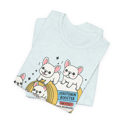 Serotonin Tee White French Bulldog