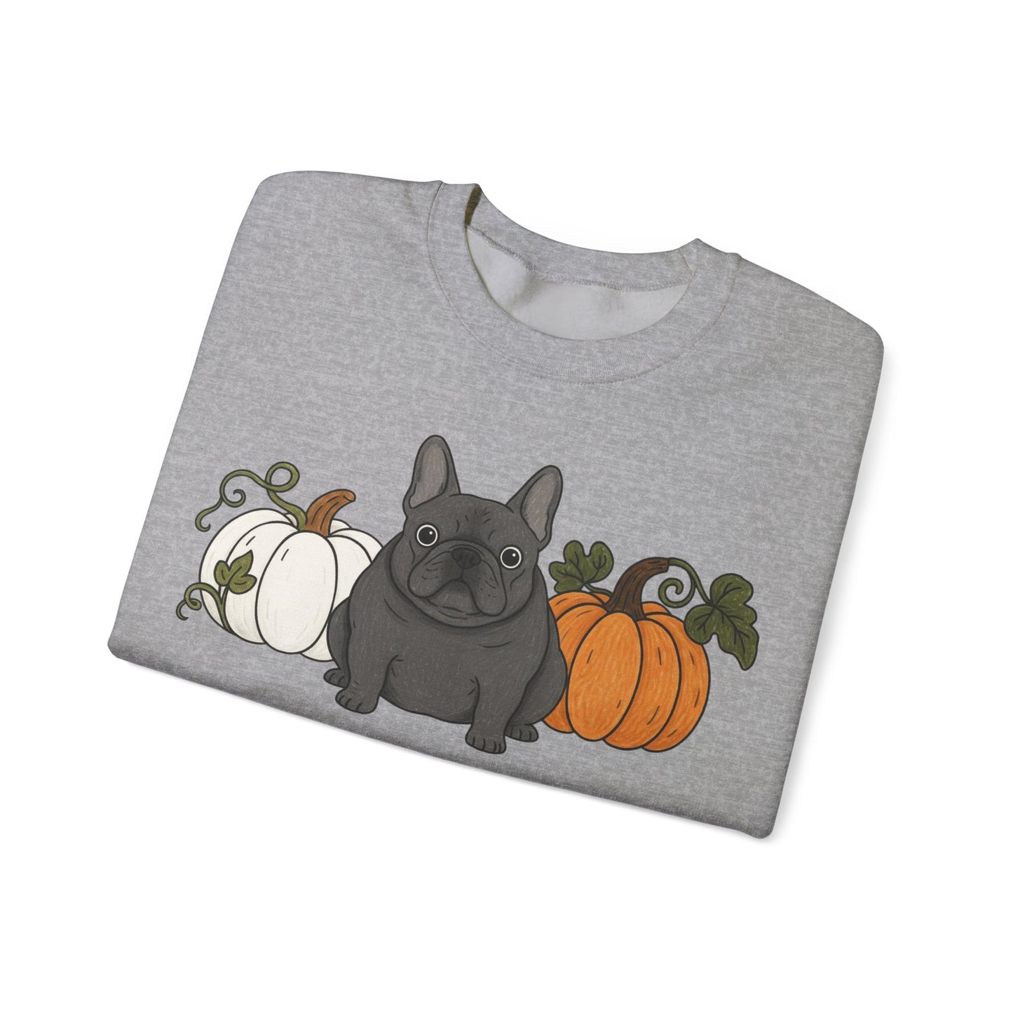 Black Frenchie Pupkin Unisex Sweatshirt