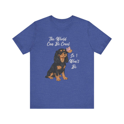 Cruel World Black Tan Cavalier Tshirt